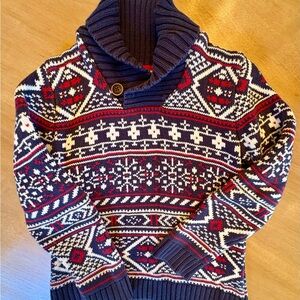 H&M LOGG cotton fair isle cotton sweater